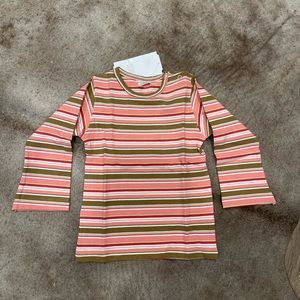 NWT Baby Girl’s GMS Made In Argentina Striped Long Sleeve Shirt Size 24m